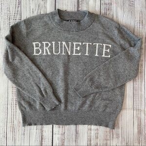 Poof BRUNETTE Gray Sweater.  Size Small.